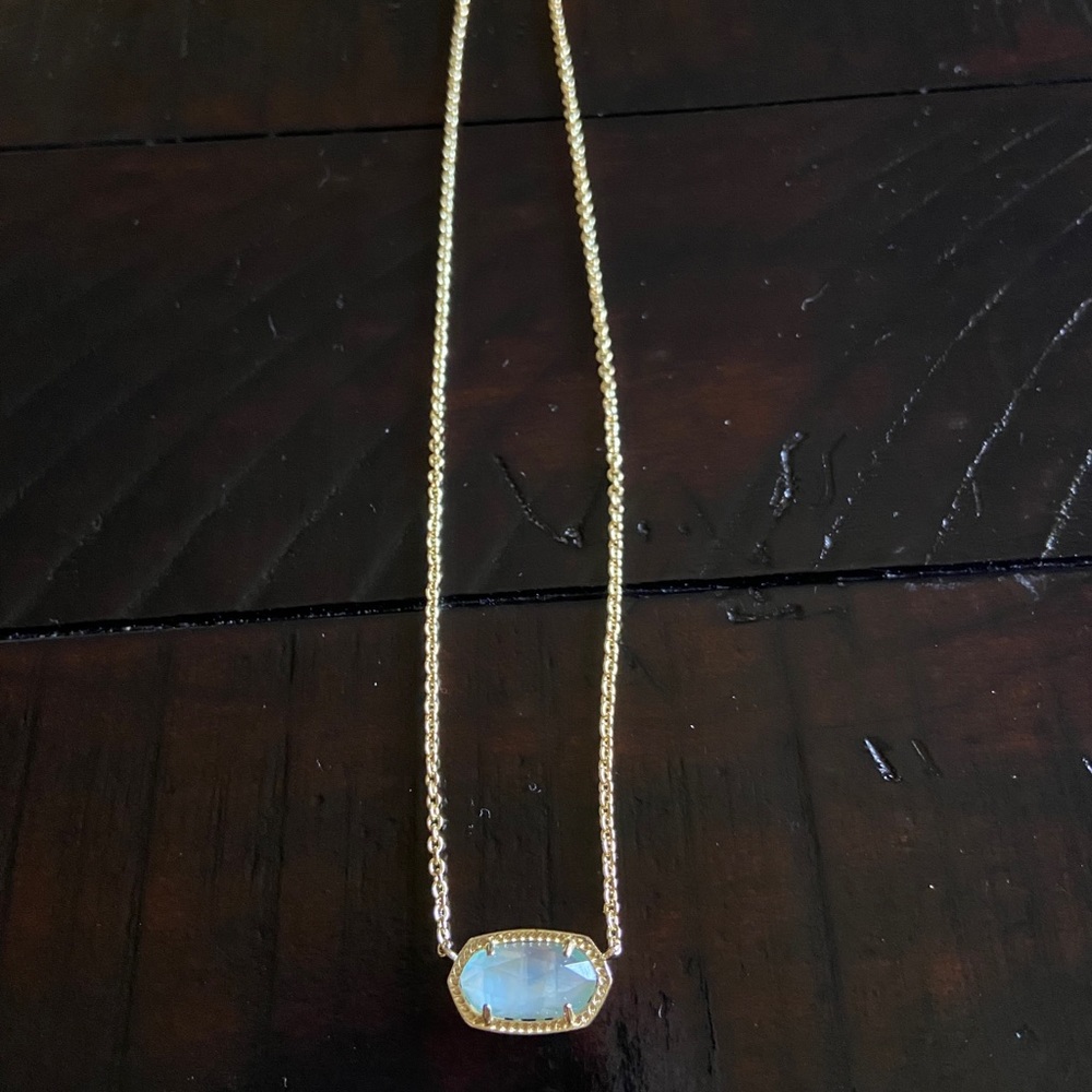 Kendra Scott Elisa Light Blue Illusion Necklace